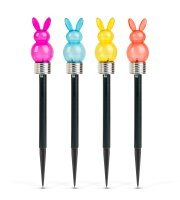 Zapichovacia solárna lampa - zajačik - 1 biela LED - 5,5 x 38,5 cm