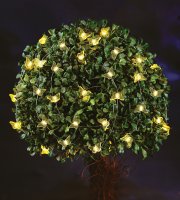 Solárna sveteľná reťaz - motýľ - 2,4 m  - 25 teplých bielych LED