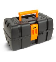 Otvorená taška na náradie s podnosom - trojitý podnos - plast - 37 x 23 x 21 cm