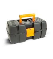 Otvorená taška na náradie s podnosom - dvojitý podnos - plast - 31 x 18 x 14 cm