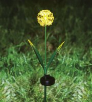 Zapichovací solárny kvet - hortenzia - 2 druhy - 25 teplých bielych LED - 13 x 7 x 65 cm 
