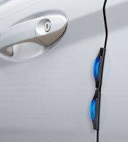 Univerzálna ochrana na dvere - modrá, reflexná - 2 ks / balenie