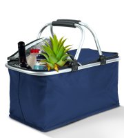 Termo skladací nákupný kôš - 49 x 28 x 25 cm - 21 L - Modrá