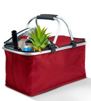 Termo skladací nákupný kôš - 49 x 28 x 25 cm - 21 L - červená