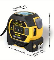laserový merací pás, 3 v 1 digitálny merací pás
