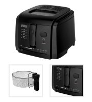 WinningStar – Fritovací hrniec – 3 L – 1600 W – čierny