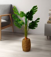 Umelá rastlina dekorácia - filodendron - 1 m