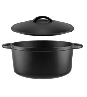Liatinový Hrniec 26 cm 5 litrov Oblúkovité ucho
