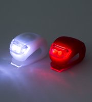 LED sada svetiel na bicykel s TPE poťahom – 2 ks / balenie