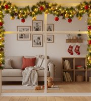 Smreková girlanda - zelená - 270 cm - PET