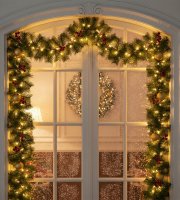 Smreková girlanda - zelená - 270 cm