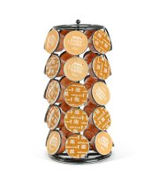 Kovový držiak na kávové kapsuly – na 35 kapsúl Dolce Gusto – 165 x 165 x 320 mm – čierny