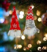 Vianočný škandinávsky škriatok - 15 x 7 x 5 cm - 2 druhy