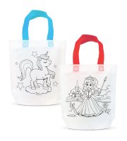 Darčeková taška na vyfarbenie – so 4 fixkami – 24 x 22 cm – 2 druhy