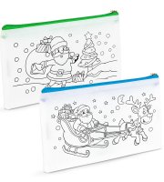 Vyfarbovateľný peračník – so 4 fixkami – 21 x 12 cm – 2 druhy