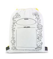 Vyfarbovateľný vak na prezúvky – so 4 fixkami – 33 x 27 cm