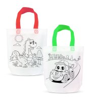 Darčeková taška na vyfarbenie – so 4 fixkami – 24 x 22 cm – 2 druhy