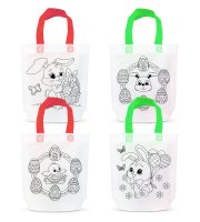 Taška na vyfarbenie – so 4 fixkami – 24 x 22 cm – 4 druhy