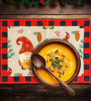 Vianočná prestierka - škriatok - 46 x 32 cm