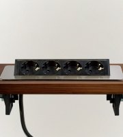 Skrytá zásuvka – 4-násobná – Výklopné prevedenie – brúsený povrch