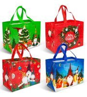 Vianočná darčeková taška - 31 x 25 x 17 cm - 4 druhy