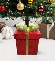 Stojan na vianočný stromček – darčeková krabica – umelý kameň – 28,5 x 27,7 x 41,5 cm