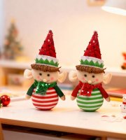 Vianočný škriatok - 21 x 14 x 7 cm - 2 druhy