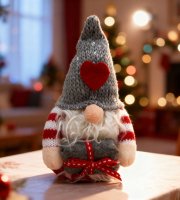 Vianočný škandinávsky škriatok - 16 x 7 x 8 cm