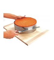 Nastaviteľný nerezový krájač na tortu