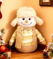 Vianočná dekorácia - snehuliak - 20 cm