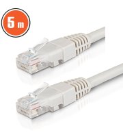 Patch kábel – UTP – CAT6 – CCA – 5 m – sivý