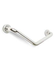 Madlo do kúpeľne - uhlové 45° - nehrdzavejúca oceľ - chrómované - 25 + 25 cm