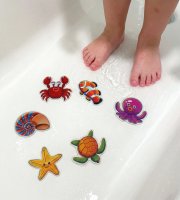 Samolepiace protišmykové nálepky – morské motívy – 6 ks / balenie