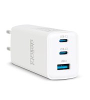 Sieťová adapér - USB-A 20W + Type-C PD45W s rýchlym nabíjaním - biely