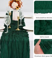 Luxusná smaragdovo zelená syrová utierka stolový behúň