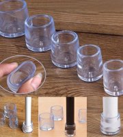 4 ks Silikónová stoličková čiapka, podložka na nohy stola