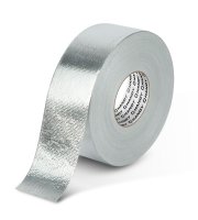 Hliníková lepiaca páska – sklolaminátová – akryl – 50 m x 50 mm – 150 mikrónov – nehorľavá