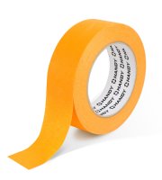 Maskovacia páska – na vodnej báze – 50 m x 24 mm – oranžová – vonkajšie použitie, tepelne odolná