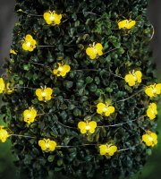 Solárna LED svetelná reťaz – včielka – 2,4 m – 25 LED – teplá biela