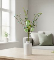 Veľkonočný stromček z vajíčok - zelený - 28 x 16 cm