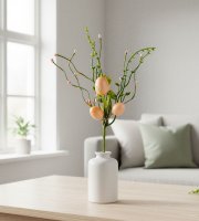 Veľkonočný stromček z vajíčok - ružový - 28 x 16 cm