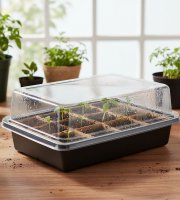 Sadbovacia miska s priehľadnou kupolou - 20 x 15 x 10 cm