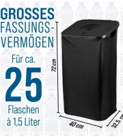 EASYMAXX Znovupoužiteľná fľaša zberač 80 l s 2 prenosnými taškami