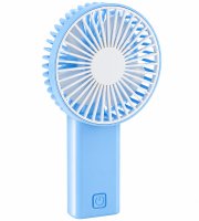Ručný ventilátor - skladací - 2 x AA - 16 x 8,3 x 4,3 cm - modro-biely