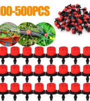 Súprava nastaviteľných zavlažovacích kvapkacích a postrekovacích hlavíc (100 ks)