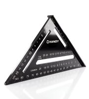 Pravouhlé pravítko a uhlomer 18,5 cm